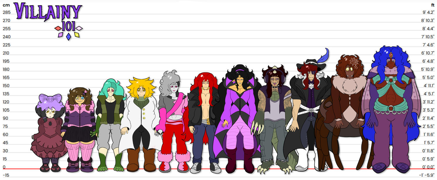 Designed for "Villainy 101" by Tae Draws